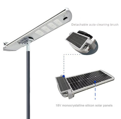 8 Metre LED Akıllı Güneş Sokak Bahçe Işığı Dış Kapı Ip65 Kendini Temizle Otomatik Temizlik