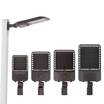 Döküm Alüminyum Alaşımlı Gövde Akıllı LED Sokak Lambası Hepsi Bir Arada Bahçe Lambası İsteğe Bağlı Fotosel Sensör ve IK08 Koruması ile